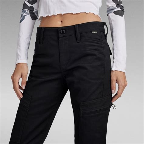 Slim Cargo Broek Zwart G Star RAW NL