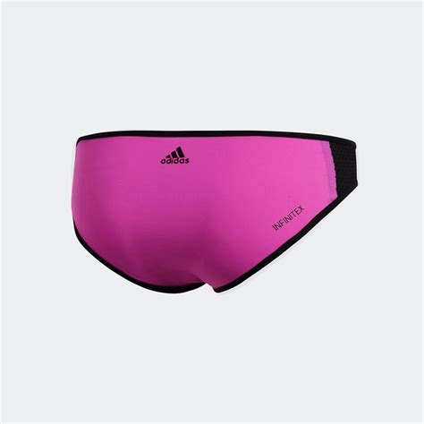 Buy Adidas Womens Amphi Hipster Bikini Bottoms Shock Pink Black