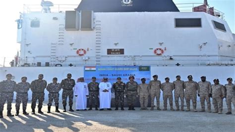 Indian Coast Guard Offshore Patrol Vessel Sajag Makes A Port Call At