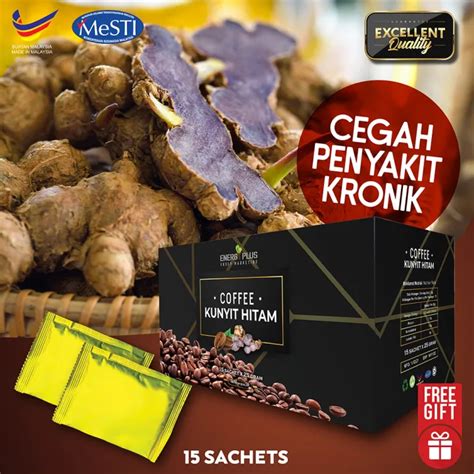 Original Hq Kopi Kunyit Hitam Asli Tanpa Gula Stevia Pemanis