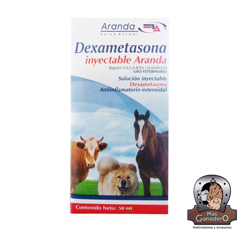 Dexametasona Inyectable Aranda 50ml Mas Ganadero