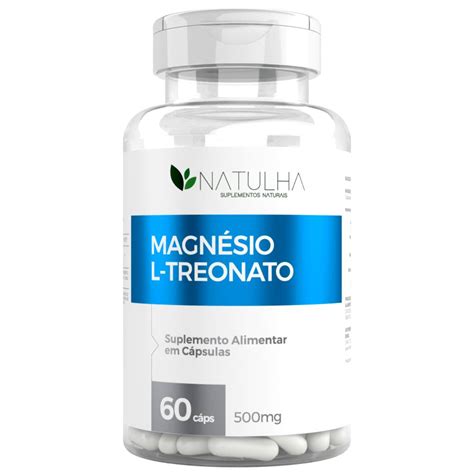 Magnésio L TREONATO 260mg Elementar 60 cápsulas Natulha