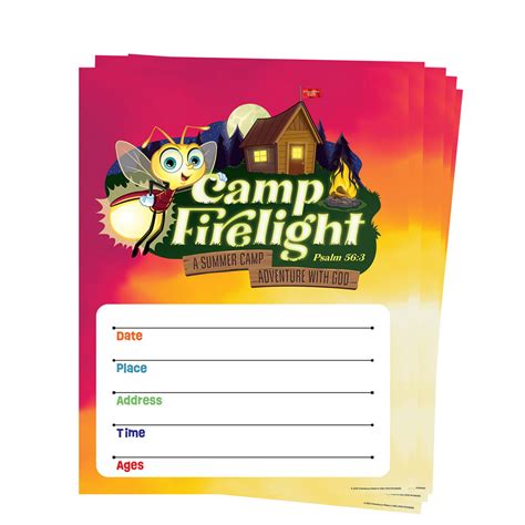 Small Promotional Posters Pack Of 5 Camp Firelight Vbs 2024 By