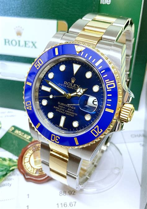 Buy Quality Replica Rolex Submariner Date Bi/Colour Blue SERVICED BY ROLEX