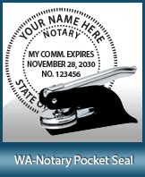 Washington Notary Seal Stamps And Supplies Ships Next Day