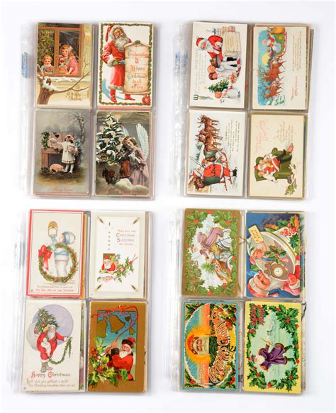 Lot Detail - LOT OF RARE VINTAGE SANTA POSTCARDS.