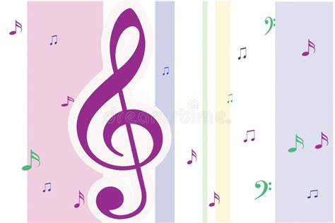 Fond Avec Les Notes Musicales Stock Illustrations Vecteurs Clipart