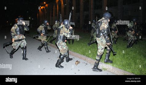 Police Dispersing An Opposition Rally At The Government House In