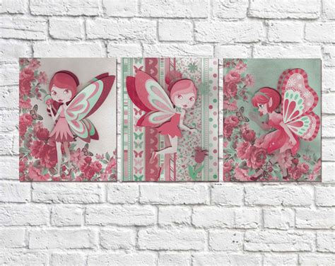 Fairy Wall Art Girls Room Decorfairy Wall Art Fairy Decor Etsy