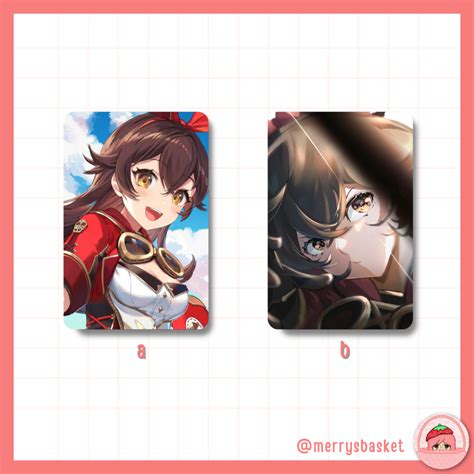 Genshin Impact Mondstadt Characters Anime Pc Photocards Unofficial