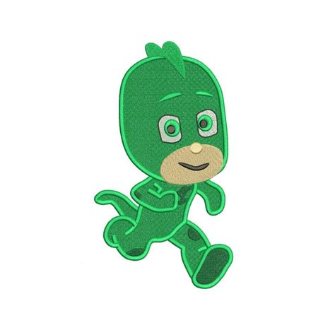 Gekko Pj Masks Embroidery Design