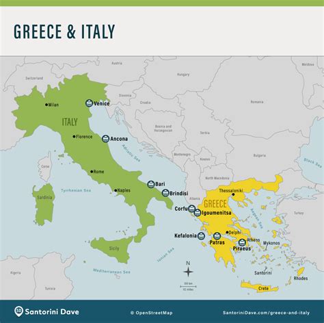 Map Of Italy And Greece Printable