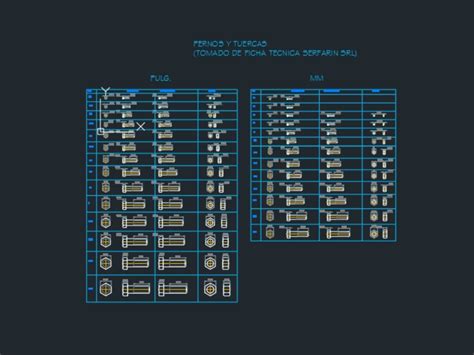 cad block bolts