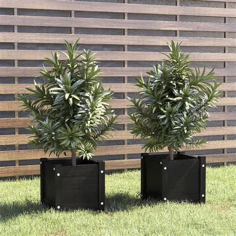 Jardiniere Bois Pot De Fleur Exterieur Bacs Fleurs Jardinieres