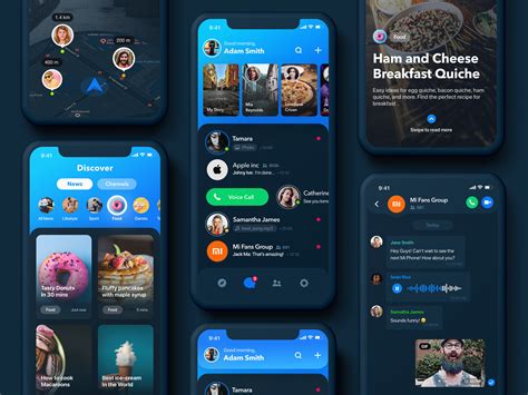 Dribbble - rainbow_messenger_dark_mode.jpg by Alexandr Nohrin