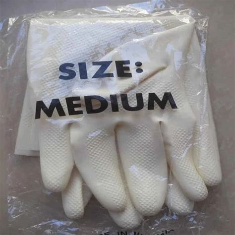 Plain White Pvc Hand Gloves For Shipping Handling Finger Type Full