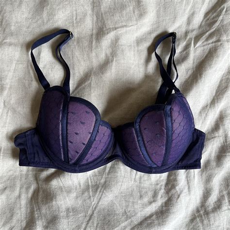 Ann Summers Shell Bra Purple Mesh Lace Shell Bra Depop