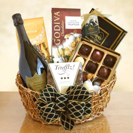 White Wine & Chocolate Gift Basket Wine & Chocolates in Oakville, ON ...