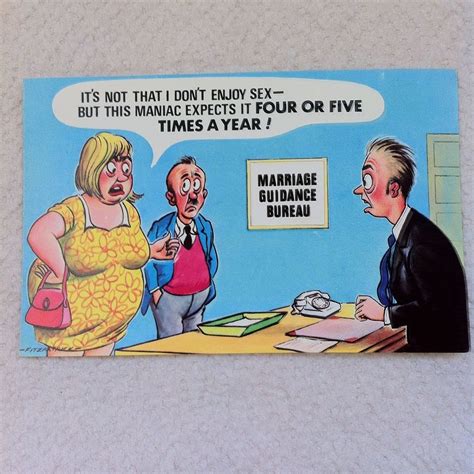 Vintage Bamforth Saucy Seaside Postcard No 122 Cartoon Jokes Funny