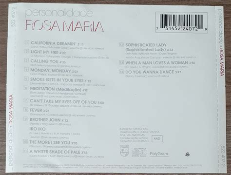 Cd Rosa Maria Cole O Personalidade Colecionadores Discos