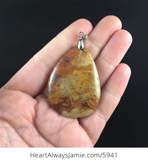 Orange Crazy Lace Agate Stone Jewelry Pendant Hhsuwphxfsm