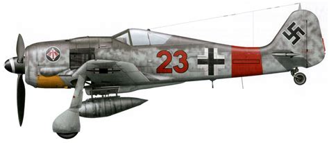 Asisbiz Focke Wulf Fw A Ii Jg Red Heinz Bar Germany A