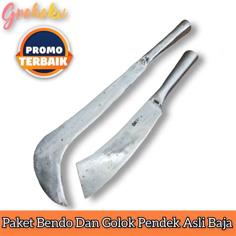 Paket Golok Bendo Ringan Baja Dan Golok Potong Kayu Bendo Murah Baja