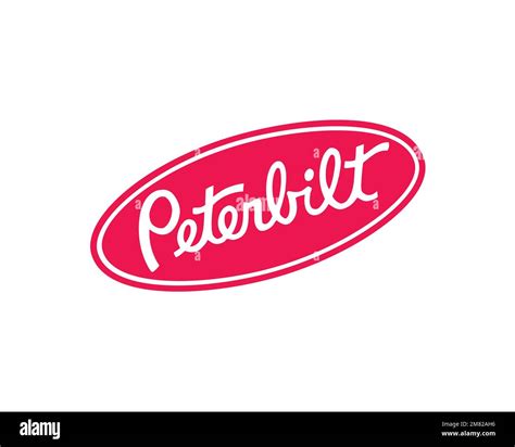 Peterbilt Rotated Logo White Background Stock Photo Alamy