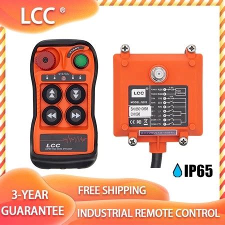 LCC Q404 Wireless Industrial Winch Cover Crane Hoist Remote Control