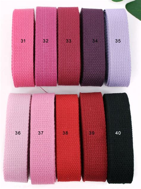 40 Color 1 2 Inch Cotton Webbing Heavy Duty Bag Handles Bag Etsy