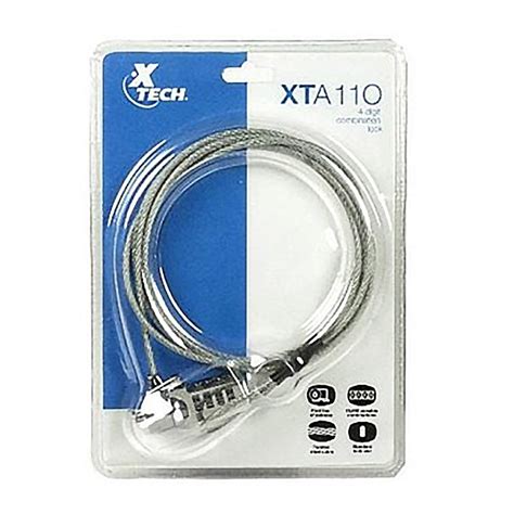 Cable Lock Xtech Xta110 4 Digitos 6ft Candado 18m