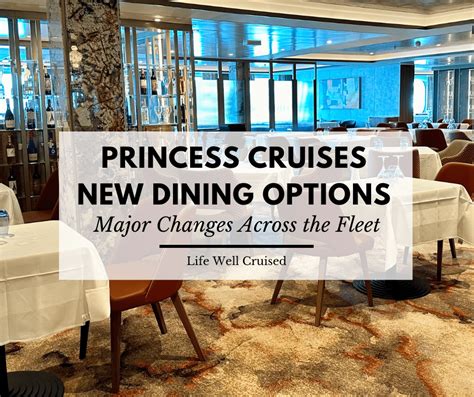 Princess Cruises Rolls Out New Flexible And Enhanced Dining Options