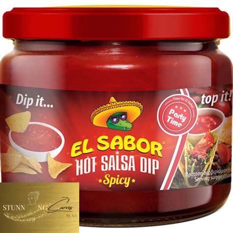 El Sabor Jalapeño Cheese Cheddar Cheese Hot Salsa Salsa Guacamole Dip 300g Shopee Philippines