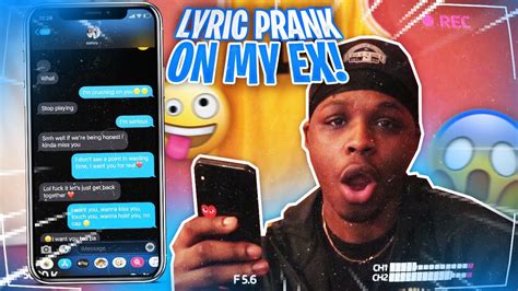 Lyric Prank On My Ex Girlfriend Gone Wrong 😭💔 Youtube