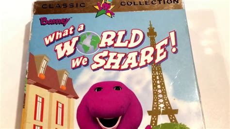 Barney What A World We Share Vhs Movie Collection Youtube