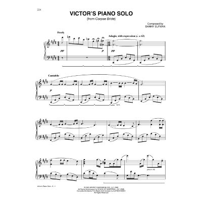 Victors Piano Solo From Corpse Bride Danny Elfman Notenbuch De