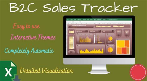 Smart Sales Tracker Excel Template For B2c Business Owners Download