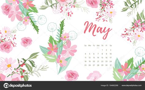 Calendario Floral Vintage 2018 Stock Vector By RaSveta 164662268