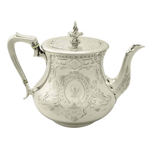 Sterling Silver Teapot Antique Victorian At 1stdibs