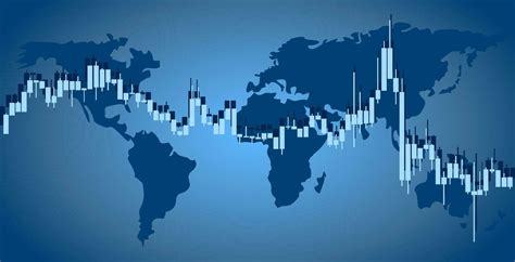 Trading background, wallpaper. Financial candlestick chart, support and ...