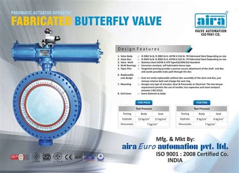 Steel Fabricated Double Flange Butterfly Valve Ppt