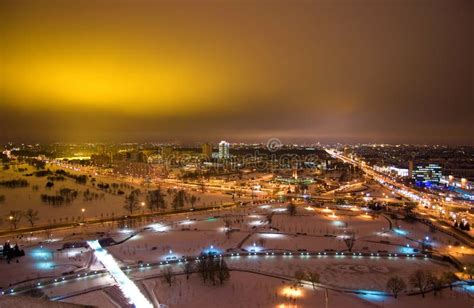 Night Minsk - Capital Of Belarus Royalty Free Stock Photos - Image ...