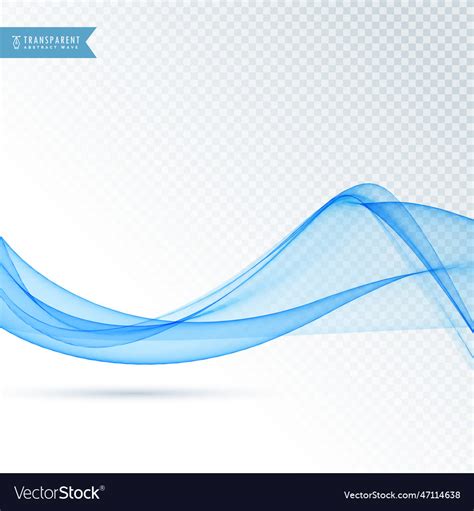 Modern background with blue wave Royalty Free Vector Image