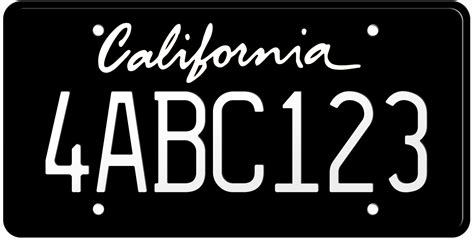 how to get the black license plate in california