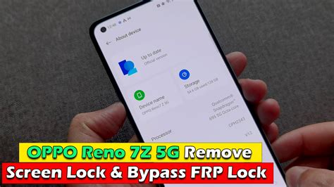 Oppo Reno Z G Remove Screen Lock Bypass Frp Lock Ictfix