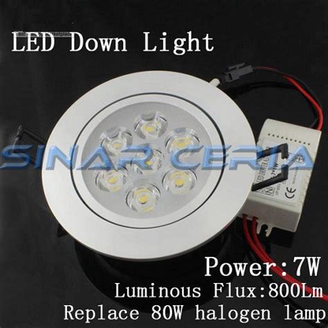 Jual Lampu Downlight Led W Mata Led Ceiling Light Watt Lampu