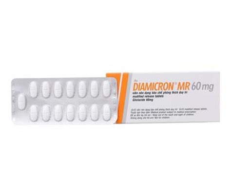 Diamicron MR 60mg 2 vỉ x 15 viên hộp Thuốc trị bệnh tiểu đường