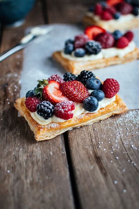 Puff Pastry Fruit Tarts With Lemon Curd Whipped Cream — The Farmers Daughter Lets Bake