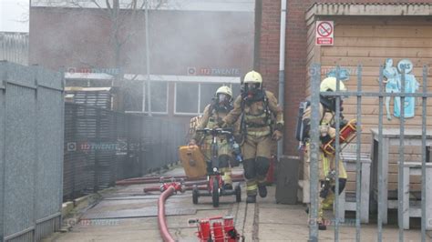 Grote Brand Bij Bedrijfspand Op Industrieterrein In Ootmarsum