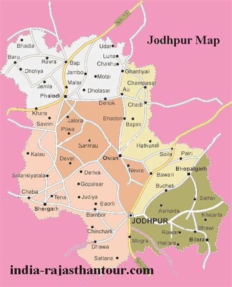 Map Of Jodhpur